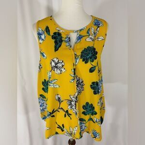 NWOT C & R Floral Sleeveless Top
